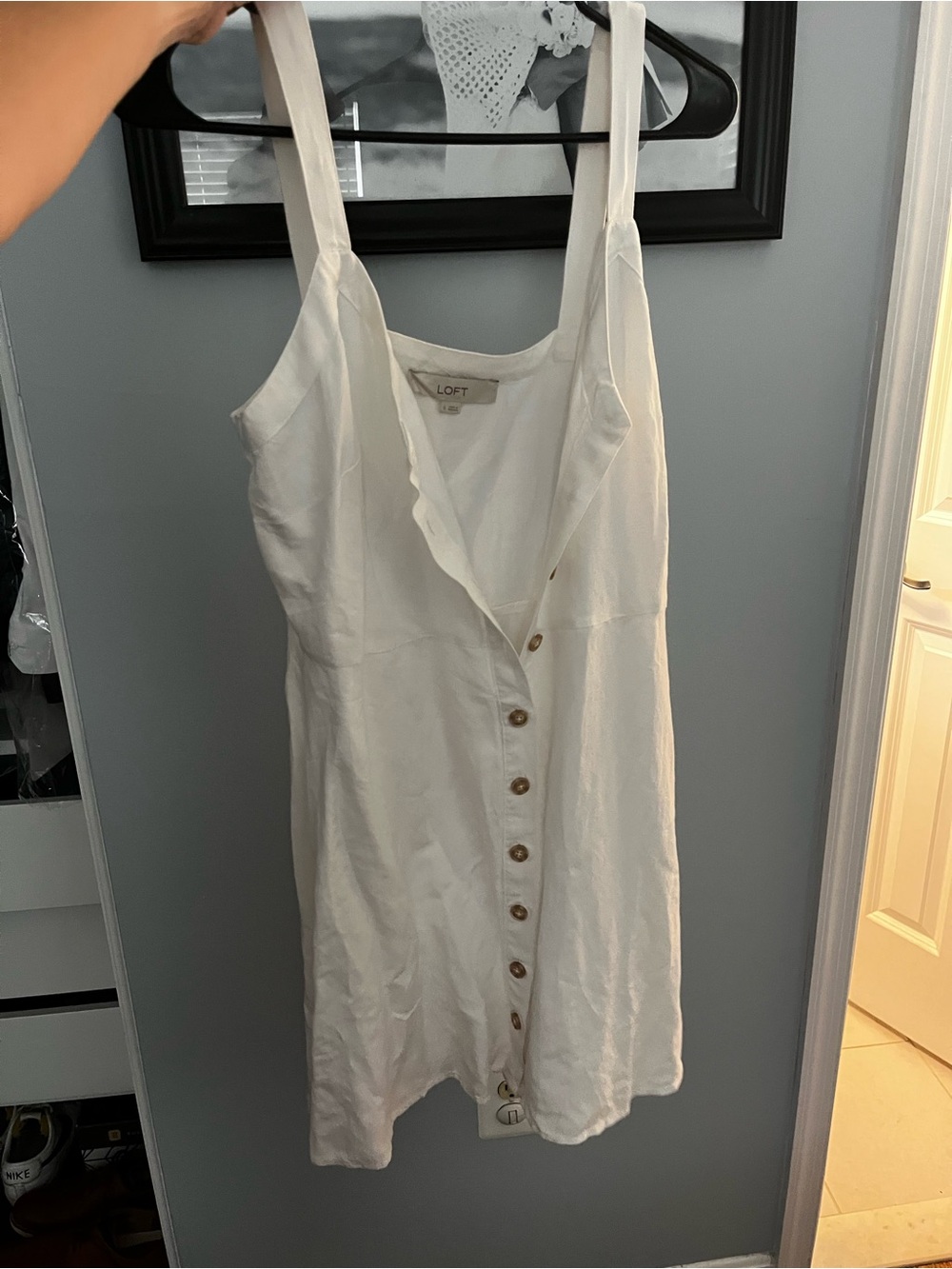 Loft button up dress